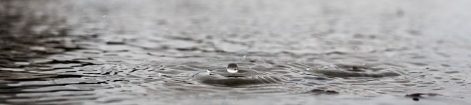 drop of water on water